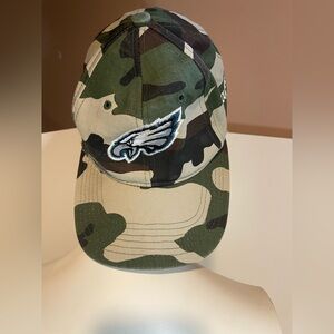 Camo Eagles Hat Camouflage Velcro football